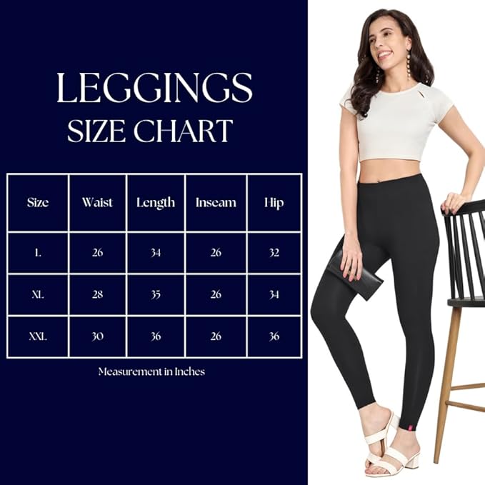 Ankle Length Stretchable Cotton Tights