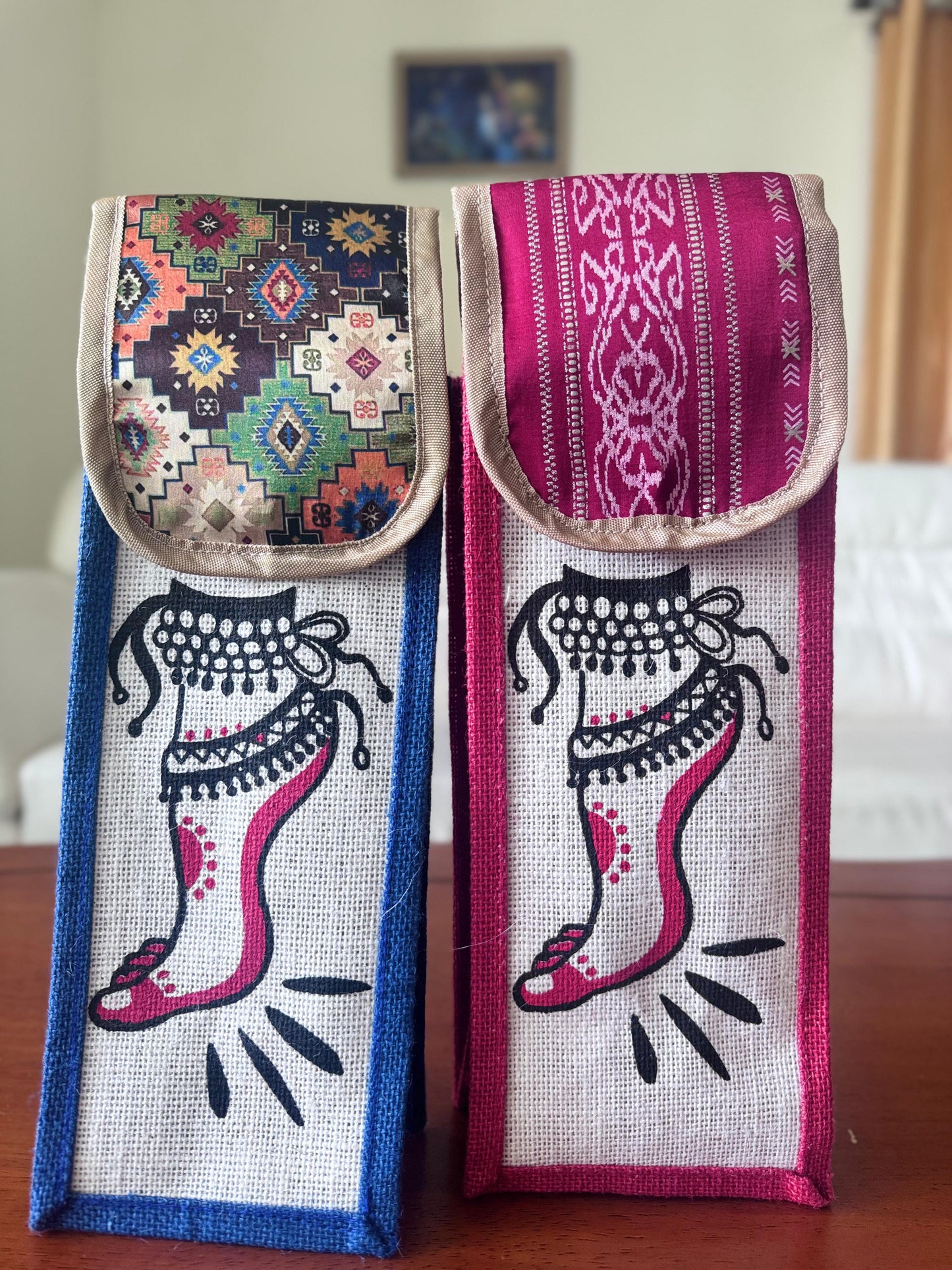 Salangai Bags Jute bags hand made for Dancers Gungroos