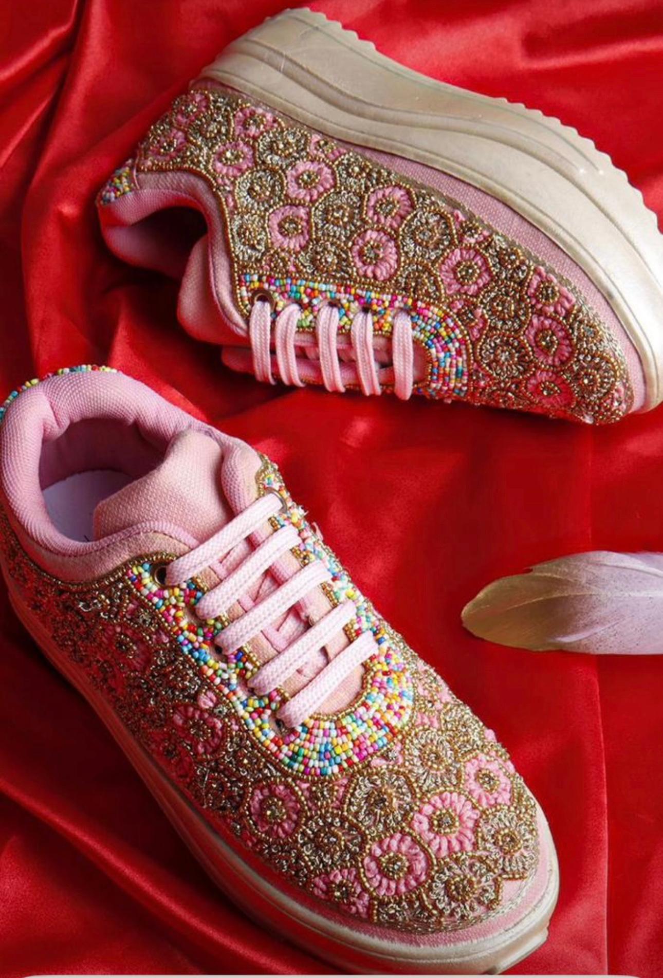 Saree Sneaker Pink Platform