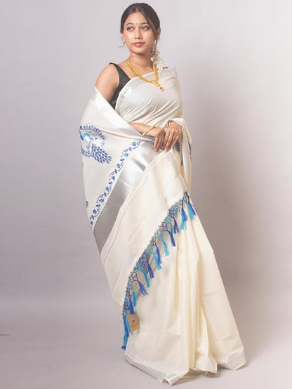 Cotton Saree with Rich Pallu & Blouse Piece