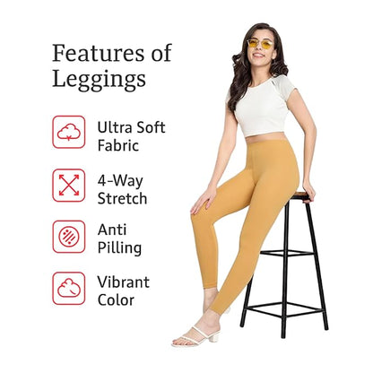 Ankle Length Stretchable Cotton Tights