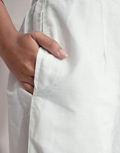 Kurta Pant Set Off White
