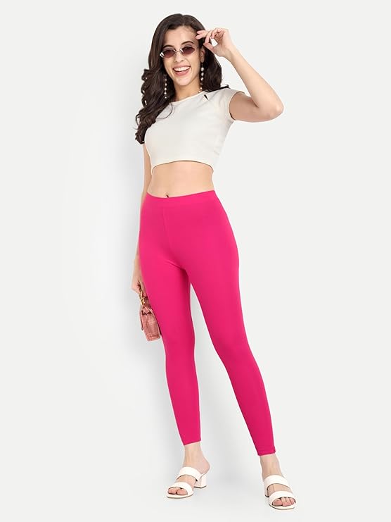 Ankle Length Stretchable Cotton Tights