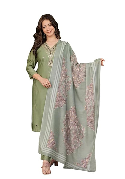 Fabnex Kurta Pant Set Green