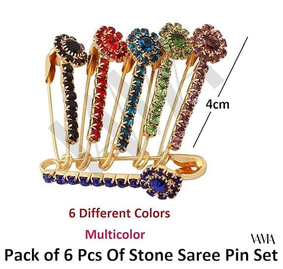 Fashion Pins for Pallu (Pack incl 6)