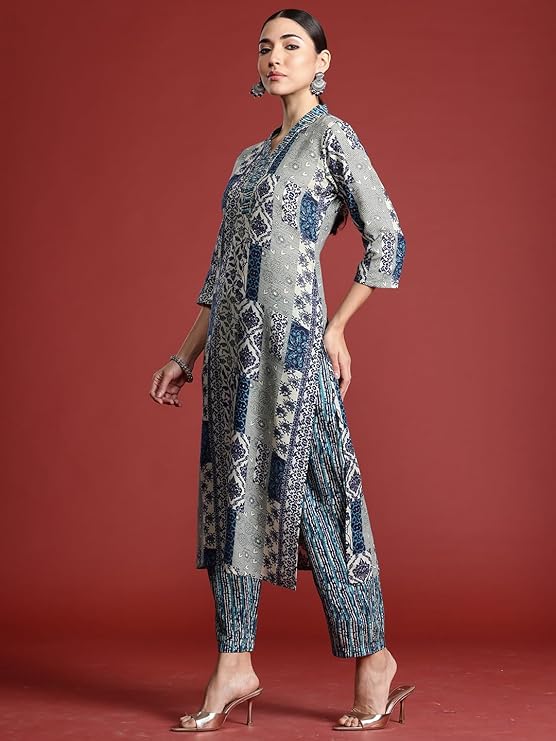 Cotton Flex Printed al Line Salwar Suit Set