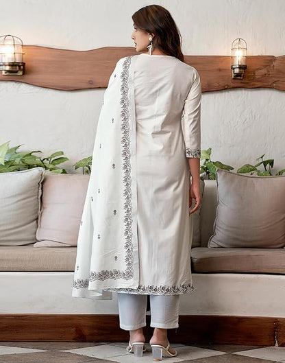 Kurta Pant Set Off White