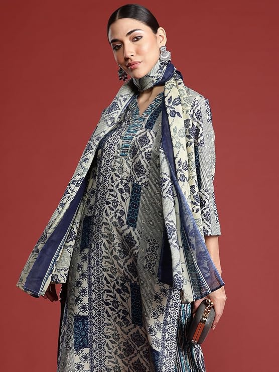 Cotton Flex Printed al Line Salwar Suit Set