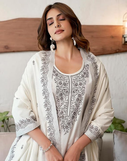 Kurta Pant Set Off White