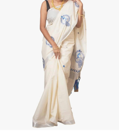 Cotton Saree with Rich Pallu & Blouse Piece