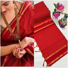 Burgundy & Bronze Small Check Soft Cotton