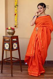 Orange & Bronze soft Cotton